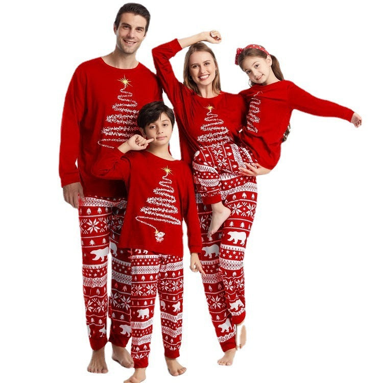 Holiday-festive-matching-pajamas-set